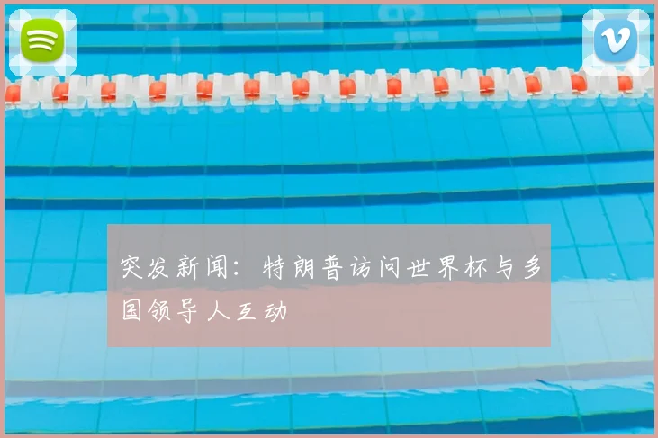 突发新闻:特朗普访问世界杯与多国领导人互动